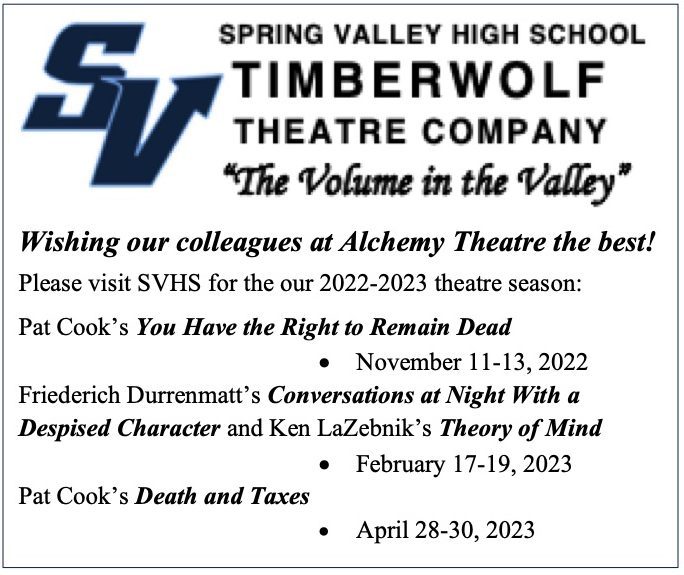 SVHS Timberwolf Theatre Company logo